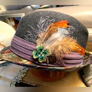 Gorin Bros. Tartan fedora St Patrick’s Day, 22” circumference